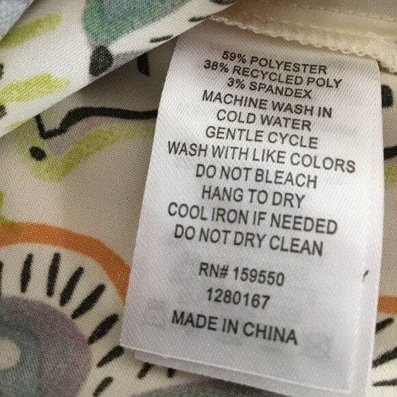 MAISON D’AMÉLIE Paris Cream Multicolor Mandala Button Blouse Top M Boho Art NWOT - Picture 11 of 11